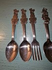 Vintage Lot Of  6  Disney Stainless Steel Cutlery-mickey  Minnie donald  Pluto