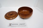 Japanese Wooden Tray Set With Lidded Bowl And 5 Dishes Rustic Tea Serving Decor