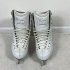 Jackson Evo Youth Girls Ice Figure Skates White Size 1 5 R With Skate Guards