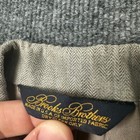 Vtg Brooks Brothers Sports Coat Blazer Mens 42r Beige gray Linen Usa Union