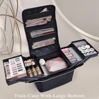 Extra Large Makeup Case  Makeup Box Organizer travel Nail Bag Carrying Train    