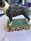 Boston Terrier Figurine By Jim Shore -charlie Hand Painted 5 In Length 6 In Tall