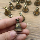 1pc Vintage Brass Chinese 12 Zodiac Animals Heads Bell Keychain Pendants Jewelry