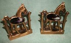 Pair Of Vintage Brass Horse Bookends Colt Bookends Pony Bookends Marked  Meritt