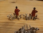 Very Rare Miniature Hand Painted Hunters And Dogs Read Description 