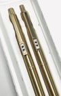 Vintage Paper Mate 511 Gold Tone Double Heart Pen   Pencil Set With Box