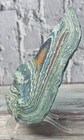124g Fordite Rough Slice Detroit Agate Auto Paint Slag Polished Display Specimen