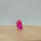 Owl Pinky Bird Small Mini Blown Glass Art Handmade Animal Collectible Gift Decor