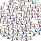 Beadsland Flat Back Crystal Rhinestones Round Gems For Nail Art And Craft Glue F