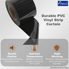 Awoco Black Strip Curtain For Visual Privacy  Night-shift By Aleco
