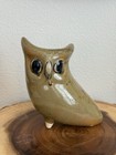 Mid Century 1960   s Japanese Green Ceramic Owl Sculpture