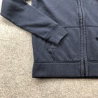 Abercrombie Kids Hoodie Youth 13 14 Navy Blue Full Zip Sweatshirt Spell Out Logo