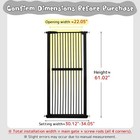 Lumizone Extra Tall Cat Gate 61 02  High Pressure Mounted 30 12 -34 05  Wide