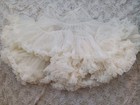Vintage Square Dance Petticoat Ivory Malco Modes L Full Elastic Waist Nylon