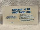 Vintage rare 1970 s Detroit Red Wings Team Logo 5 Inch Transfer decal  Very Nice