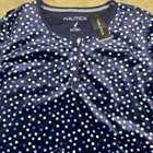 Nwt Women s Nautica Navy Dot Fleece Pajama Set Size Medium