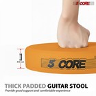 5core Guitar Stool 3 15  Chair Foldable Music Seat W Foot Rest   Guitar Stand