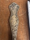 -antique George Washington Oneida Community A1x Spoon W  Eagle Flag Wreath Seal-