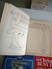 3 Vtg Coloring activity Christmas Books 1968 1988 Merrigold And Whitman Unused