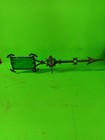 Vintage Weathervane Directional  Arrow For Lightning Rod Green Glass Tail 