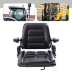 Black Universal Forklift Suspension Seat Fits Clark Cat Hyster Yale Toyota New