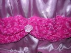 Pink Satin   Cuddle Rose  Cribskirt Bed Skirt