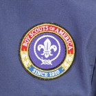 Boys Medium Official Bsa Boy Scout Cub Scout Short Sleeve Shirt   Blue     -0575