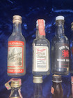 Lot 13 Of Vintage Spirits Mini Airplane Liquor Bottles Whisky Empty Tax Stamps
