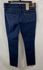 Levi s Women s 711 Skinny Jeans Dark Indigo Sculpt Mid Rise Stretch Nwt 32x30