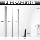 Tandefio 15 Ft Telescoping Purple Martin House Pole With Ground Socket Heavy Dut