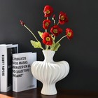 Vintage Art Simple Decoration Ceramic Vase Tea Room Black White Ceramic Ornament