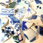 Genuine Sea Pottery  Glass  Mosaic Art Craft Handmade Sea Of Japan  512  41g