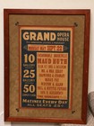 Antique C  1908 Grand Opera House Vaudeville Poster Maud Huth Framed 