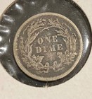 1837 1 2 10c Seated Liberty  Fine    Good Strike  Averag Wear  1st Year Of Issue