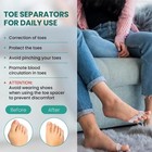 1 Pair Toe Separator Bunion Corrector Silicone Straightener Orthopedic Spacer