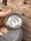 Antique Bottle Apothecary Clear Medical 2oz Stamped Bottom Glass Round Base