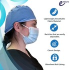 Disposable Doctor s Scrub Cap- Blue With White Top Pp  Unisex  Case Of 400