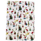 Pottery Barn Kids Dr  Seuss Grinch Christmas Twin Flat Flannel Sheet Cotton