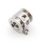 Bmotiontech Kf25 Adaptive Tee  Middle Port  1 4 Fnpt  Stainless Steel 304