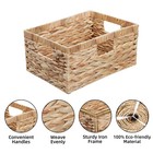 Water Hyacinth Storage Baskets  Hand-woven Box With Handles  Nesting Wicker S   