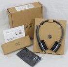 Cisco Dual Stereo Telephone Headset 532 Wired Headband Black Cp-hs-w-532-rj New