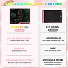 Lcd Writing Tablet For Kids  Rechargeable Kids Drawing Pad 16 Inch Colorfuls