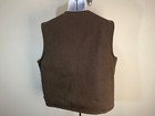 Vintage Woolrich Men s Solid Brown Lined Full Zip Warm Vest Xl Euc