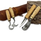 Wood Carving Tool Set Hand Forged 52100 Steel Hook Knife Gouge Sloyd Scorp Tools