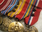 Us Miniature Medal Group Award 7 Medals  For Ww2