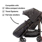 Diono Luxury All Weather Stroller Footmuff  Universal Fit - Black Platinum