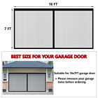 Garage Door Screen Magnetic Single Heavy Duty Mosquito Insects Mesh Net 16x7ft 