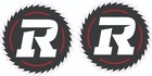 Ottawa Circle Blade Inspired Full Size Football Helmet Decals