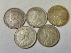 1872h 1918 21 29   1932 Canada 25 Cents Silver Victoria George V Nice Group