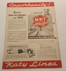 July 1947 Katy Employes Magazine Mkt Missouri Kansas Texas Railroad Wheat Train